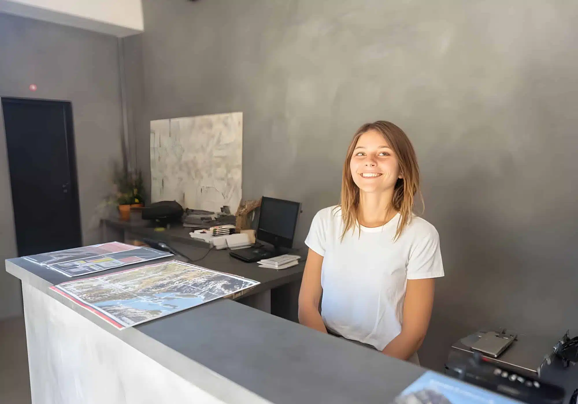 la réception du camping